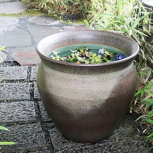 信楽焼 睡蓮盆 稻田魚水盆、金魚、蓮花水缸 日本水盆 60cm以上 [su - 0227] - 森流 GreenFlow - 動植物造景專門店