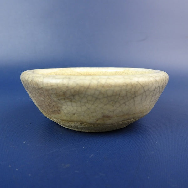 中古盆栽鉢 ひ 小鉢 長辺 約6.5cm 丸鉢 釉薬  中古鉢 v1147826963