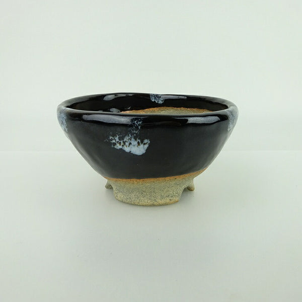 盆栽鉢 大山 大久保 欣三郎 小鉢 長辺 約10cm 丸鉢 釉薬 観賞用  新品 x1161623685