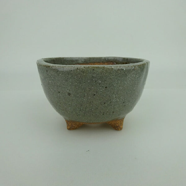 盆栽鉢 ゆうき祥石 小鉢 長辺 約 8.5cm 丸鉢 釉薬 観賞用 新品 数量物 s1162509842