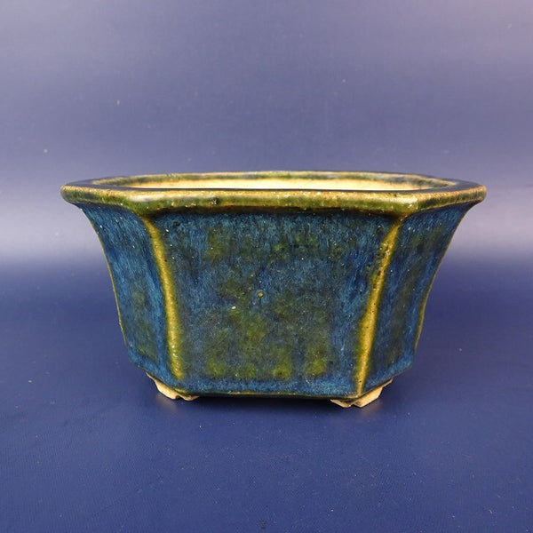 Medieval potted plant bowl, Soseki, small, long bowl, about 10.5cm, square bowl, Sumikiri, outer frame, glazed pottery, medieval bowl o1163467180