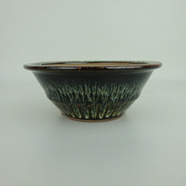 Potted plant bowl Koishihara Yaki, small, long, about 15.3cm, Marubowl, outer bowl, sea rat glaze, glaze, new product, quantity n1164477107