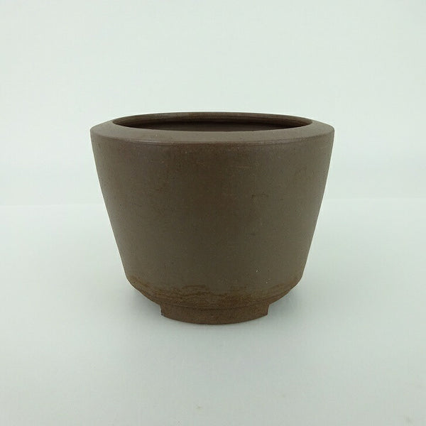 中古 盆栽鉢 常滑 英明 小鉢 長辺 約8cm 丸鉢 泥物  中古鉢 c1164614085